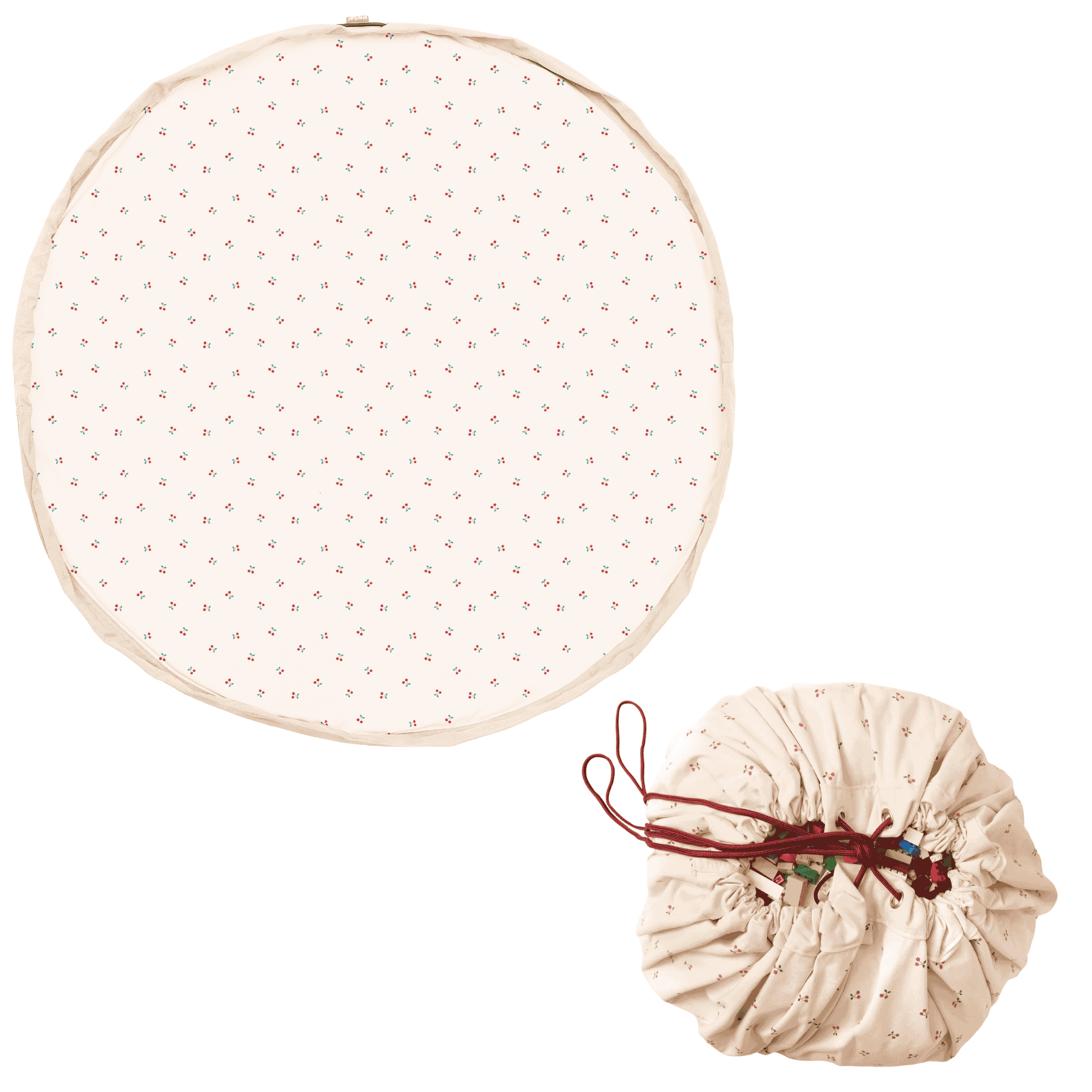 Tapis de jeu et sac à jouets - cerise cerise Tapis de jeu et sac à jouets - cerise cerise