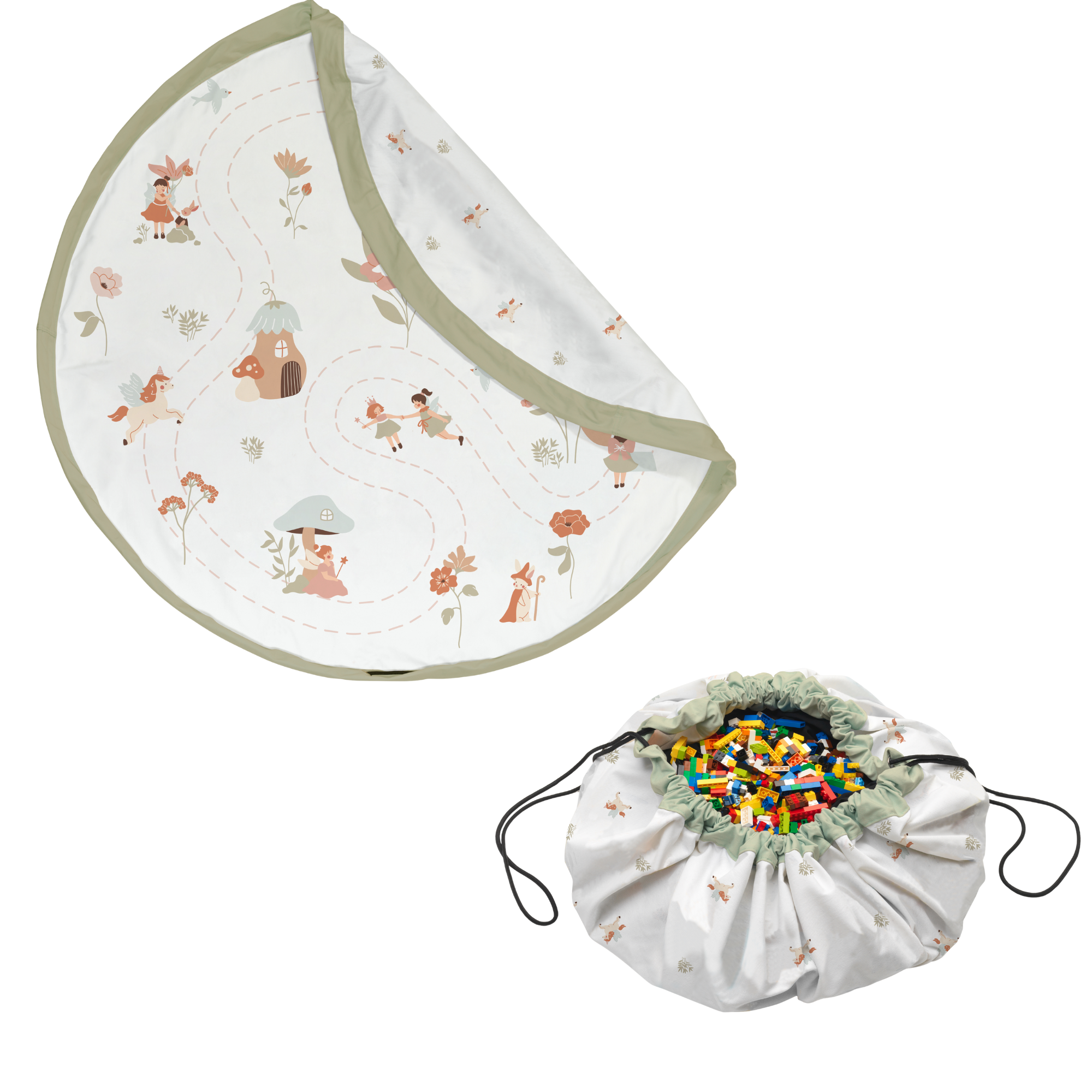 Tapis de jeu et sac à jouets - monde des fées Tapis de jeu et sac à jouets - monde des fées