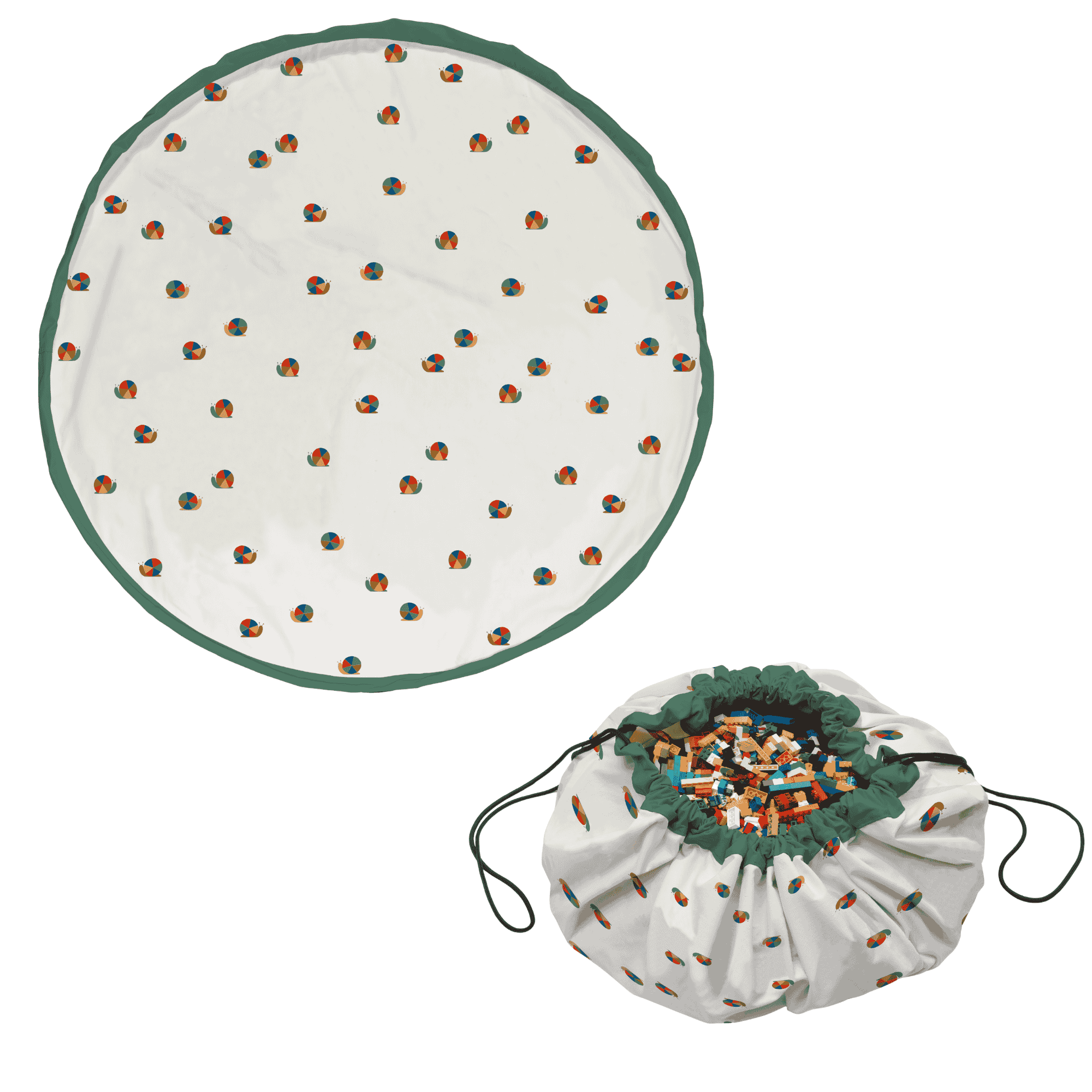 Tapis de jeu et sac à jouets - escargot Tapis de jeu et sac à jouets - escargot