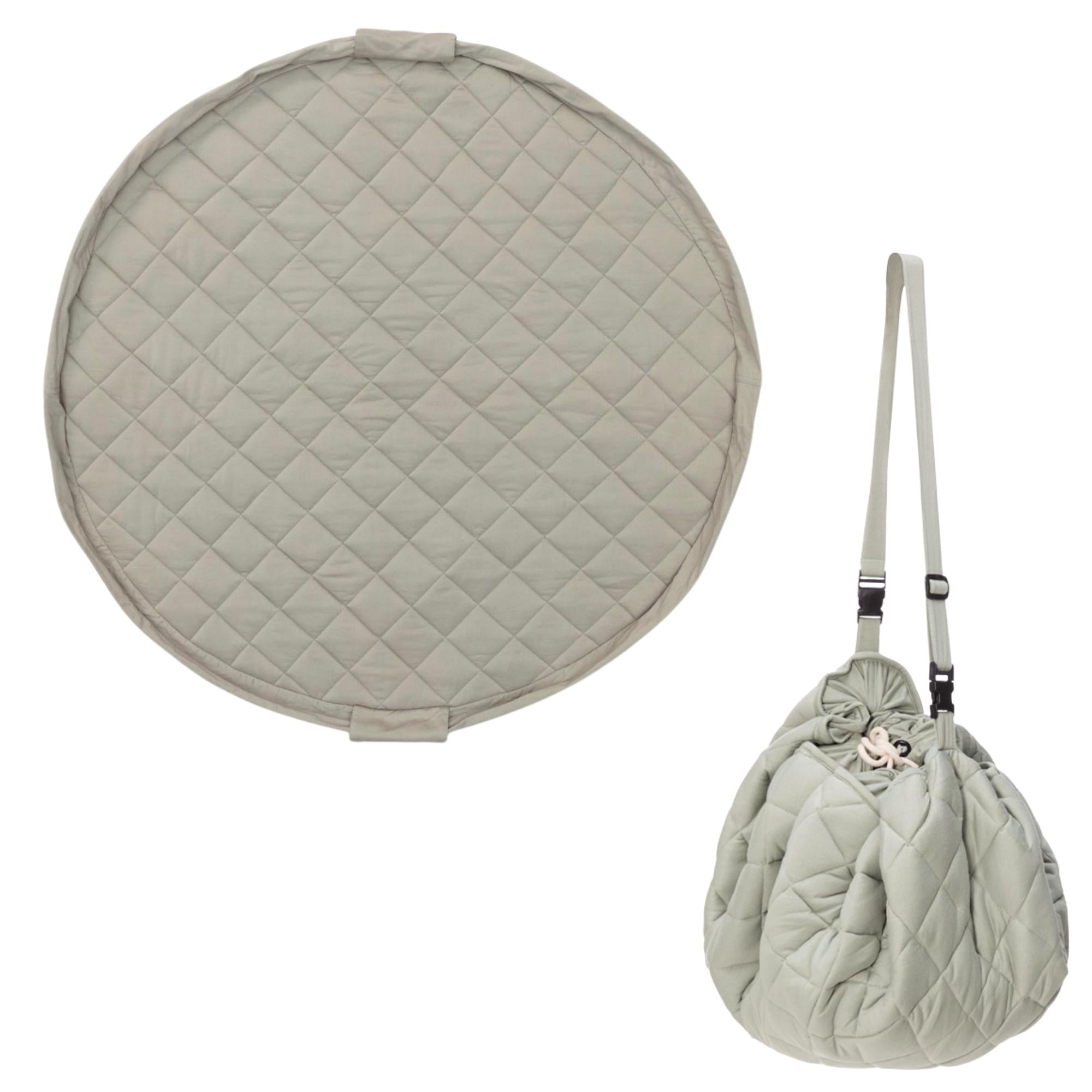 Tapis et sac doux bio - vert prairie