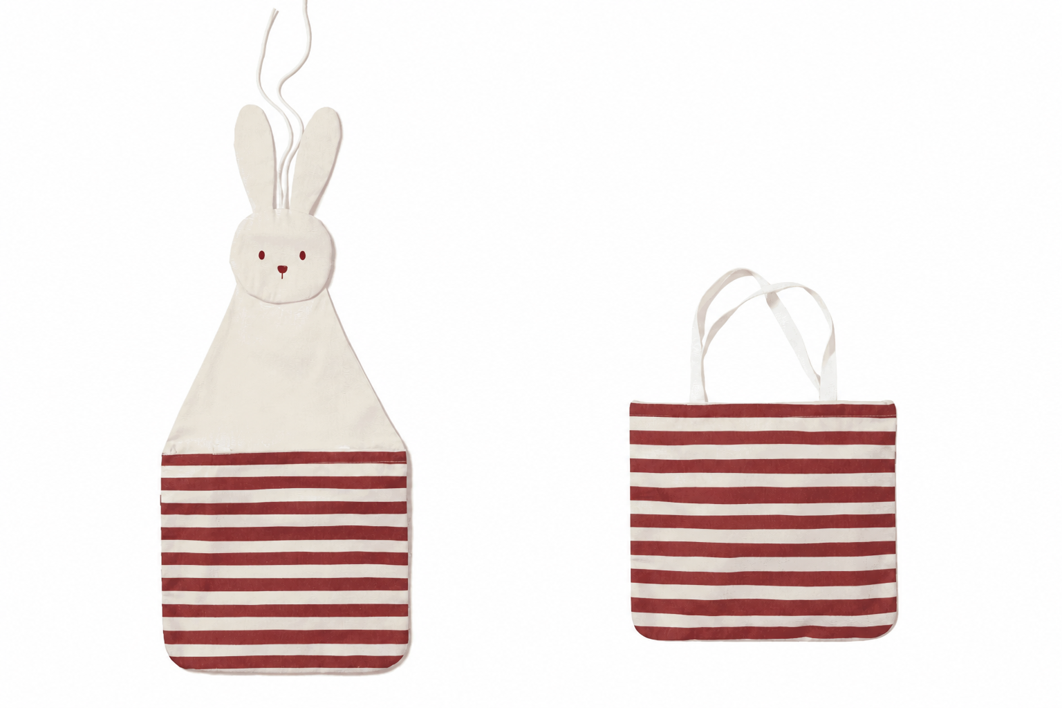 rangement mural et sac fourre-tout - lapin